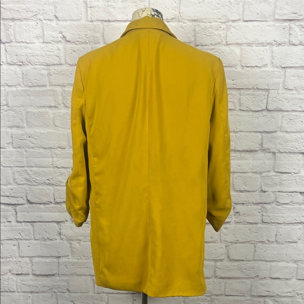 Tahari Mustard Open-Front Blazer Jacket - Picture 4 of 8
